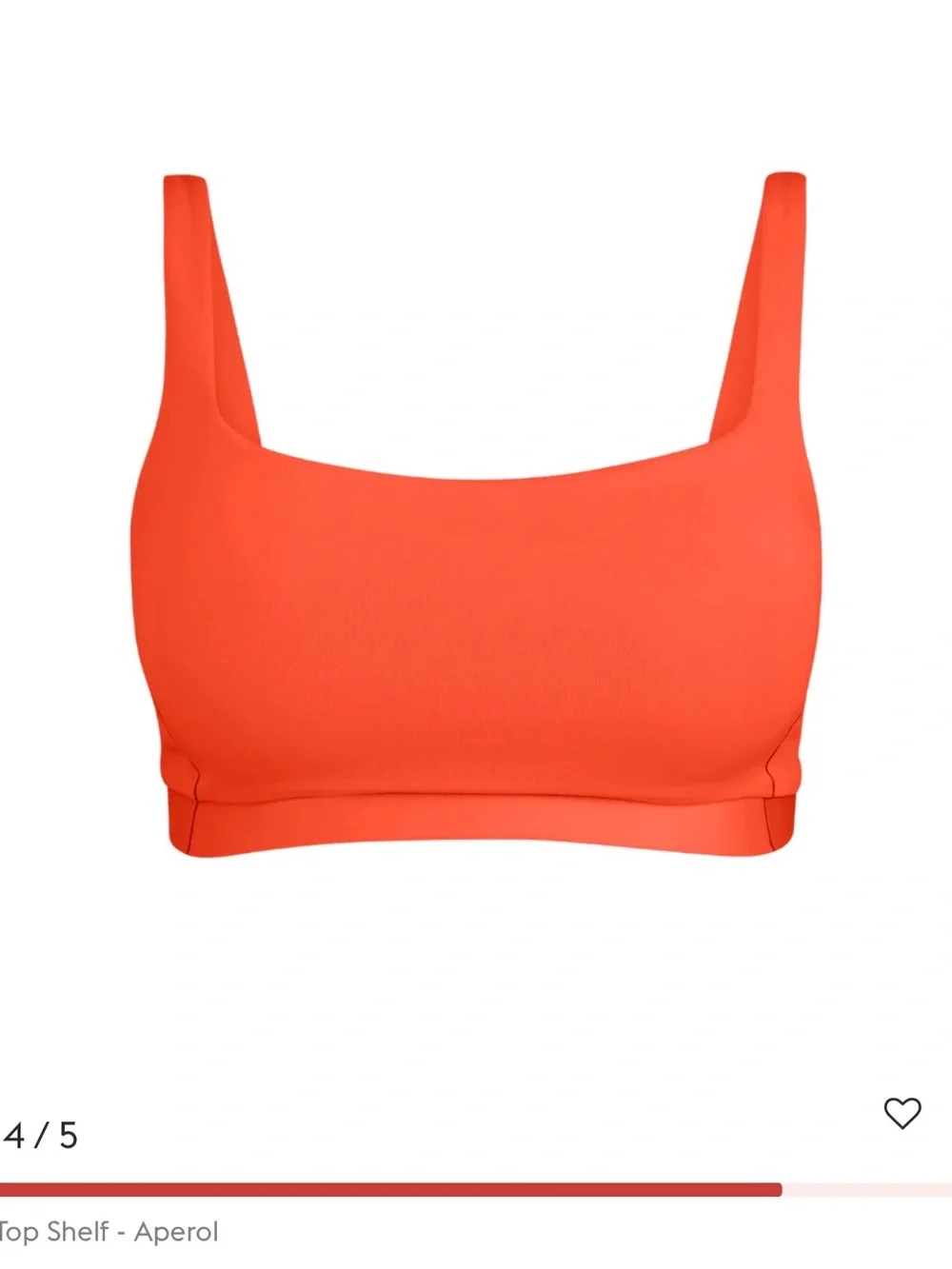 Left on Friday Top Shelf Swim Top Aperol XL